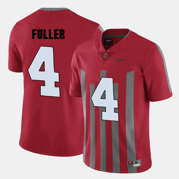 Ohio State Buckeyes Jordan Fuller Men's #4 Red College Football Jersey 2404PBAI0